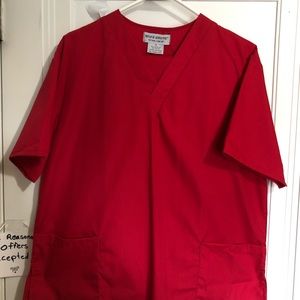 NATURAL UNIFORMS SET.     SMALL.  RED